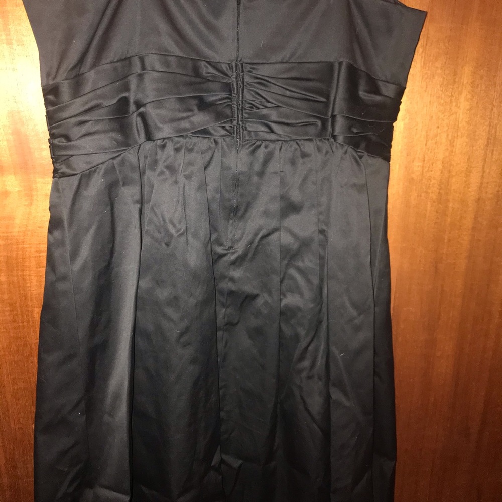 Black strapless dress